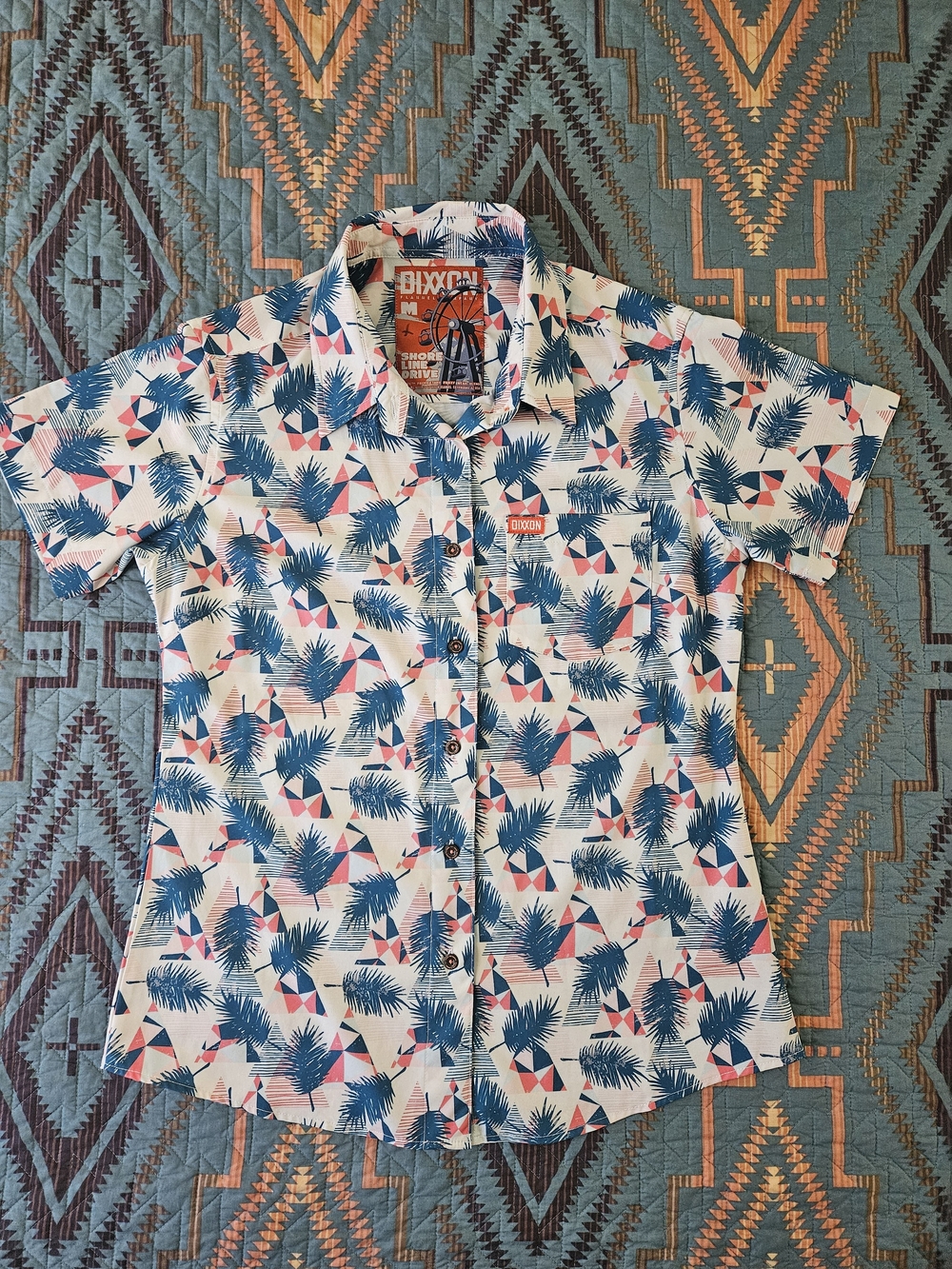 DIXXON Shoreline Drive Short‎ Sleeve Party Shirt. #1382